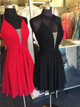 Simple Red Homecoming Dresses Aline Little Black Dress Short Prom Dress Party Dress JK857|Annapromdress
