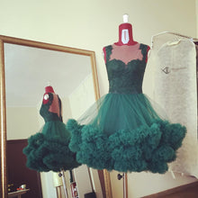 Beautiful Homecoming Dresses A-line Dark Green Short Prom Dress Cute Party Dress JK882|Annapromdress