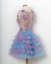 Lace Homecoming Dresses Aline V-neck Cute Short Prom Dress Vintage Party Dress JK900|Annapromdress