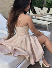 Cheap Homecoming Dresses Aline Spaghetti Straps Short Prom Dress Simple Party Dress JK908|Annapromdress