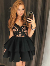 Little Black Dress Cheap Homecoming Dresses A-line Short Prom Dress Party Dress JK912|Annapromdress