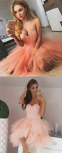 Chic Homecoming Dresses Sweetheart Beading Sparkly Short Prom Dress Tulle Party Dress JK928|Annapromdress