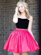 Cheap Homecoming Dresses A-line Strapless Beading Short Prom Dress Cute Party Dress JK929|Annapromdress