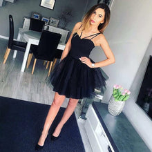 Little Black Dress Homecoming Dresses Aline Spaghetti Straps Short Prom Dress Party Dress JK931|Annapromdress