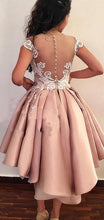 High Low Homecoming Dresses Appliques Sheath Sexy Short Prom Dress Fashion Party Dress JK933|Annapromdress