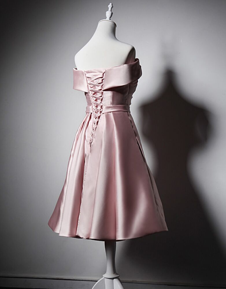 Satin Homecoming Dresses Aline Off-the-shoulder Simple Short Prom Dress Party Dress JK952|Annapromdress Anna PromDress Satin Homecoming Dresses Aline Off-the-shoulder Simple Short Prom Dress Party Dress JK952|Annapromdress Anna PromDress