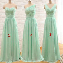 Bridesmaid Dresses Long Sweetheart V-neck Sage Bridesmaid Dresses #JKB002