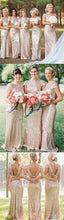 Bridesmaid Dresses Backless Sequins Sexy Long Bridesmaid Dresses #JKB009