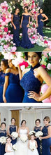 Bridesmaid Dresses Trumpet/Mermaid Sexy Dark Navy Bridesmaid Dresses #JKB011