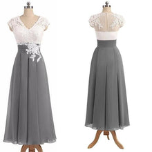 Cheap Bridesmaid Dresses A-line V-neck Floor-length Appliques Bridesmaid Dresses #JKB022