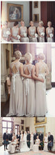 Long Bridesmaid Dresses A-line Scoop Floor-length Lace Bridesmaid Dresses JKB030