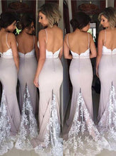 Sexy Bridesmaid Dresses Trumpet/Mermaid Spaghetti Straps Bridesmaid Dresses JKB048