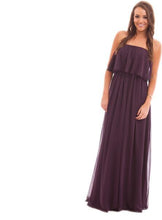Beautiful Bridesmaid Dresses Off-the-shoulder A Line Long Chiffon Boho Bridesmaid Dresses JKB079|Annapromdress