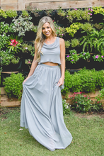 Two Piece Bridesmaid Dresses Bohemia A Line Burgundy Long Chiffon Cheap Bridesmaid Dresses JKB080|Annapromdress