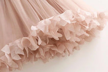 2017 Flower Girl Dresses Short Hand-Made Flower Scoop Tulle JKF001