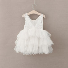 2017 Flower Girl Dresses Cheap Pink White Lace Tulle JKF005