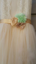 2017 Flower Girl Dresses Beautiful Sleeveless Lace Tulle JKF024