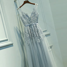 Prom Dresses A-line Appliques Floor-length Prom Dress/Evening Dress #JKL002