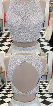 Prom Dress Champagne Sequins Two Pieces Prom Dress/Evening Dress #JKL014