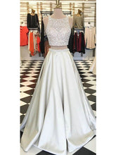 Prom Dress Champagne Sequins Two Pieces Prom Dress/Evening Dress #JKL014