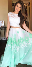 Prom Dresses Two Pieces Short Train Chiffon Prom Dress/Evening Dress #JKL015|Annapromdress