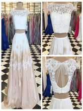 Prom Dresses Two Pieces Short Train Chiffon Prom Dress/Evening Dress #JKL015|Annapromdress