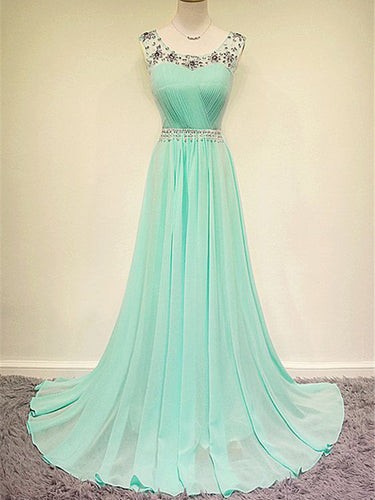 Prom Dresses Pearl Pink Rhinestone Long Prom Dress/Evening Dress #JKL022