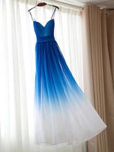 Prom Dresses Royal Blue Ombre Spaghetti Straps Prom Dress/Evening Dress #JKL035