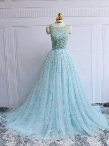 Prom Dresses Long Lace Beading Lace-up Prom Dress/Evening Dress #JKL037