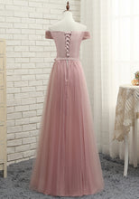 Beautiful Prom Dress Off-the-shoulder Tulle Long Prom Dress/Evening Dress JKL042