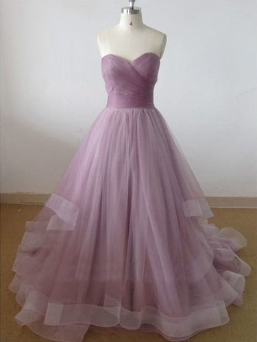 Beautiful Prom Dresses Short Train Lilac Prom Dress/Evening Dress JKL046