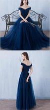 Cheap Prom Dresses Off-the-shoulder Long Tulle Prom Dress/Evening Dress JKL060