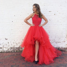 Sexy Chic Prom Dresses Halter Asymmetrical Long Prom Dress/Evening Dress JKL061