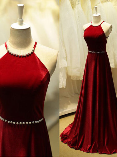 Beautiful Prom Dresses Sexy Halter Criss-Cross Straps Prom Dress/Evening Dress JKL066