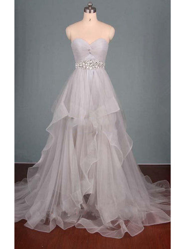 Beautiful Prom Dresses Sweetheart Tulle Long Prom Dress/Evening Dress JKL067