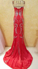 Red Chic Prom Dresses Sheath/Column Short Train Prom Dress/Evening Dress JKL072