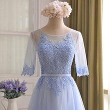 Beautiful Prom Dresses Scoop Appliques Floor-length Prom Dress/Evening Dress JKL079