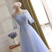 Beautiful Prom Dresses Scoop Appliques Floor-length Prom Dress/Evening Dress JKL079