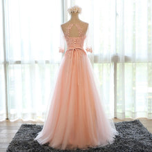 Beautiful Prom Dresses Pearl Pink Tulle Long Prom Dress/Evening Dress JKL081