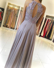 Chic Prom Dresses Halter A-line Lilac Long Prom Dress/Evening Dress JKL086