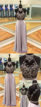 Sparkly Prom Dresses High Neck A line Long Sexy Beautiful Prom Dress JKL1007|Annapromdress