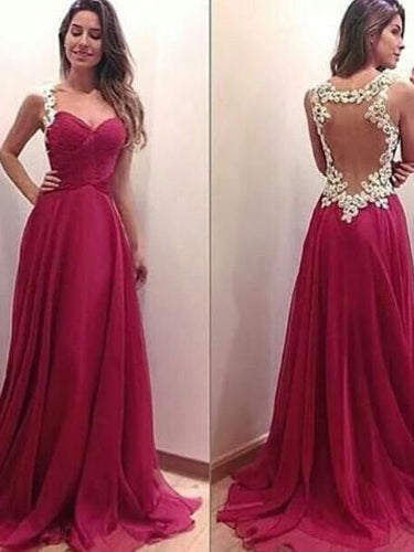 Simple Prom Dresses Sweetheart A-line Long Chic Prom Dress JKL1018|Annapromdress