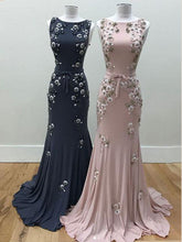 Sexy Prom Dresses Bateau Sheath Column Long Sparkly Prom Dress JKL1027|Annapromdress