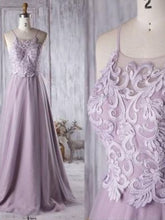 Chic Prom Dresses A-line Spaghetti Straps Long Prom Dress JKL1029|Annapromdress