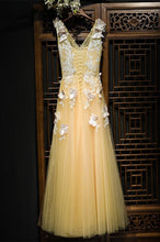 Beautiful Prom Dresses Butterfly A-line Floor-length Long Prom Dress JKL1030|Annapromdress