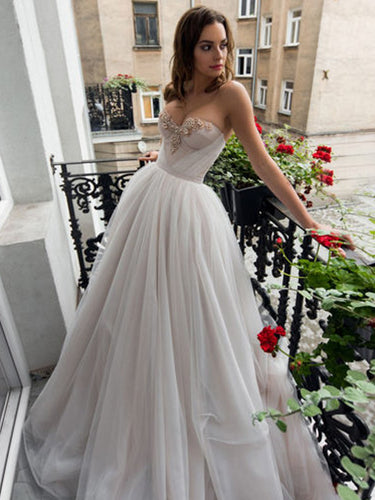 Beautiful Prom Dresses Sweetheart Aline Long Beading Prom Dress JKL1034|Annapromdress