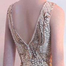 Sparkly Prom Dresses Straps V-neck Mermaid Long Lace Prom Dress JKL1045|Annapromdress