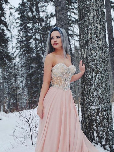 Beautiful Prom Dresses A-line Beading Sweetheart Prom Dress Sexy Evening Dress JKL1083|Annapromdress