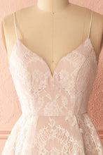Sexy High-Low Prom Dress Spaghetti Straps Lace Prom Dress/Evening Dress JKL109