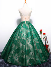 Ball Gown Prom Dresses Lace Floor-length Hunter Green Chic Long Prom Dress JKL1126|Annapromdress
